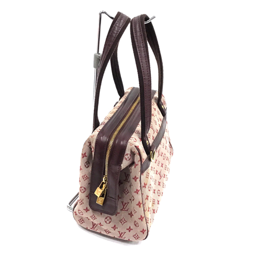 ルイヴィトン M92314 モノグラム ミニ ジョセフィーヌPM ハンドバッグ レディース ボルドー系 LOUISVUITTON QR035-340_画像3