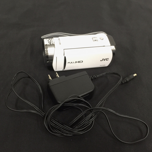 JVC GZ-E180-W フルHD デジタルビデオカメラ 動作確認済 QX035-7_画像1