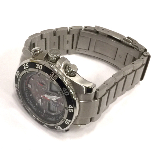 シチズン プロマスター エコドライブ アナデジ 腕時計 未稼働品 メンズ ブラック文字盤 未稼働品 CITIZEN QR035-139_画像4