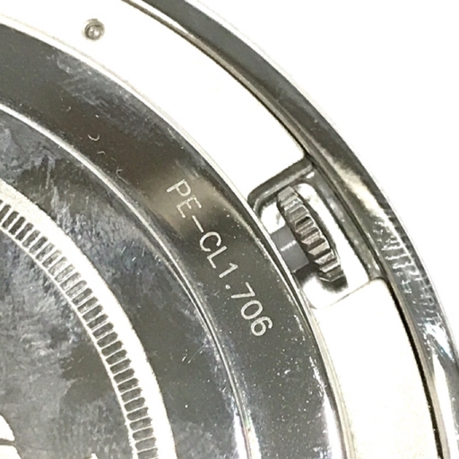 エルメス クリッパーリーベル PE-CL1.706 クォーツ 置時計 シルバー×ゴールド 未稼働 HERMESの画像5