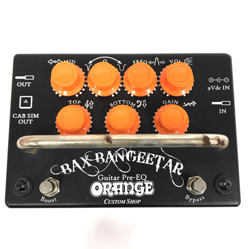 1円 ORANGE オレンジ Bax Bangeetar Guitar Pre-EQ エフェクター ギタープリアンプ イコライザー 通電動作確認済_画像2