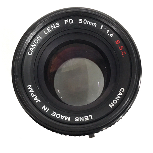 1円 Canon AE-1 LENS FD 1:1.4 S.S.C. 一眼レフフィルムカメラ レンズ マニュアルフォーカス_画像3