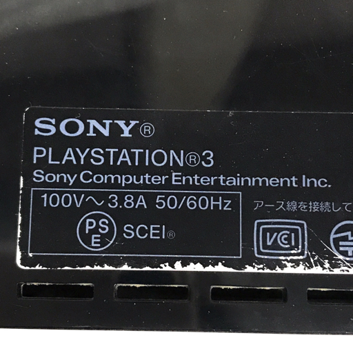 SONY CECHA00 PS3 プレイステーション3 本体 60GB ブラック 通電確認済み_画像7