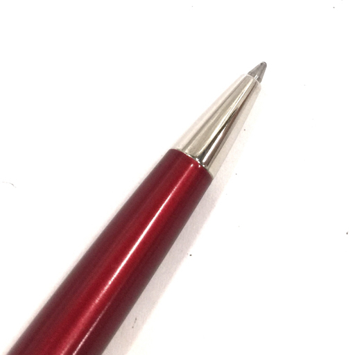 送料360円 ウォーターマン ツイスト式 ボールペン シルバーカラー×レッド 全長約13.2cm 筆記用具 WATERMAN 同梱NGの画像2