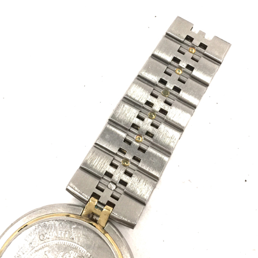 エルメス プロフィール デイト クォーツ 腕時計 メンズ アイボリー文字盤 純正ブレス ファッション小物 HERMESの画像6