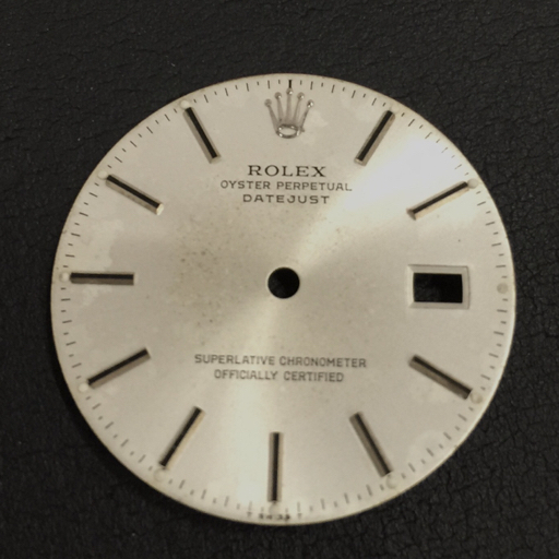 ロレックス 腕時計用 文字盤 オイスターパーペチュアル デイトジャスト SVカラー 他 針 含 パーツ セット ROLEXの画像2