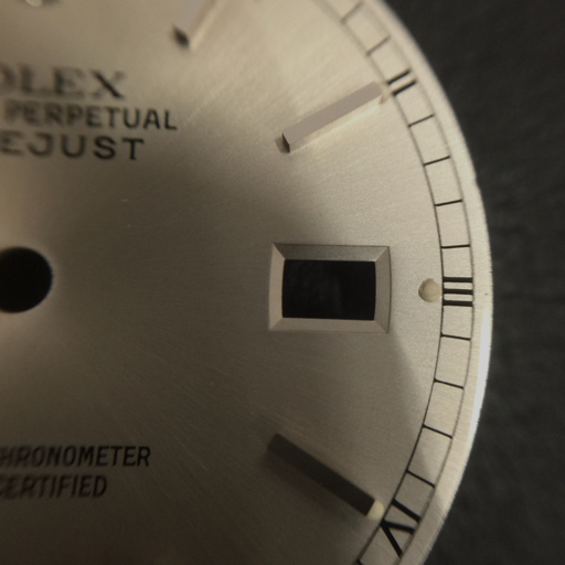 ロレックス 腕時計用 文字盤 オイスターパーペチュアル デイトジャスト ローマン SVカラー パーツ 部品 ROLEXの画像4