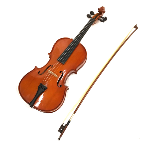 Schmidt ヴィオラ 弦楽器 No.VL-0 全長約68cm 中国製 ブラウン 弓 ケース付きの画像1