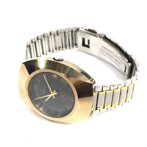 ラドー バルボアV デイト クォーツ 腕時計 ブラック文字盤 未稼働品 社外ブレス ファッション小物 RADOの画像4