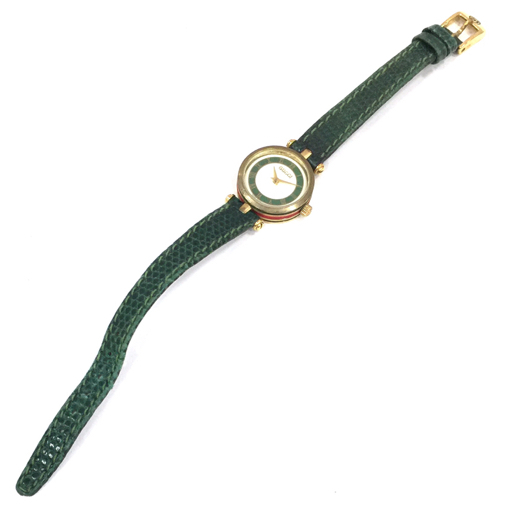 グッチ クォーツ 腕時計 シェリーライン レディース ホワイト文字盤 保存箱付き ファッション小物 GUCCIの画像4
