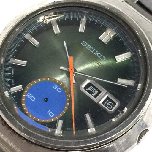 セイコー スピードタイマー クロノグラフ 自動巻 腕時計 6139-8040 メンズ ジャンク品 純正ブレス SEIKO_画像1