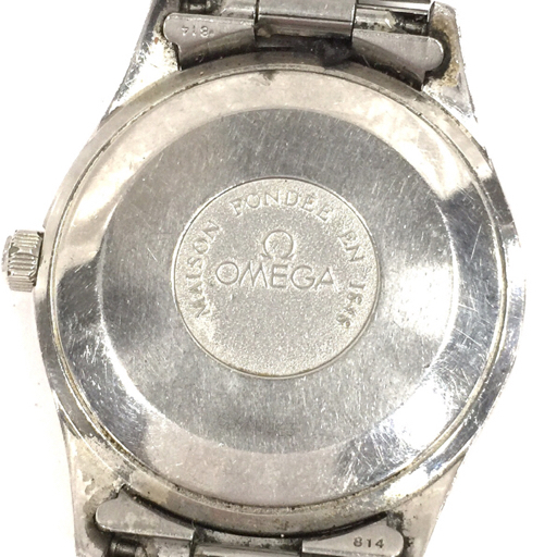 オメガ 自動巻 オートマチック デイト 腕時計 メンズ 不動品 シルバーカラー文字盤 不動品 ジャンク品 OMEGAの画像2