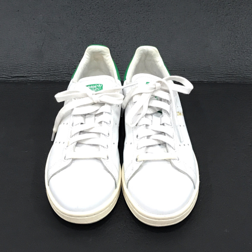 アディダス サイズ 24cm S75074 スタンスミス ローカットスニーカー 靴 レディース 白×緑系 保存箱付き adidasの画像2