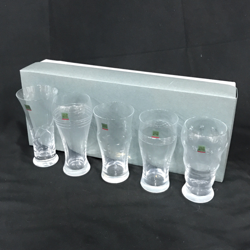 HOYA 5客 グラス 2箱 計10点 セット HOYAクリスタル ガラス器 食器 外箱付き コップ_画像7