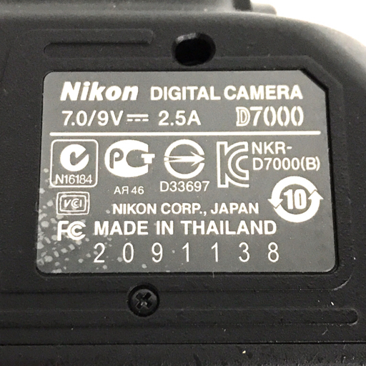 Nikon D7000 デジタル一眼レフ デジタルカメラ ボディ 本体 動作確認済の画像7