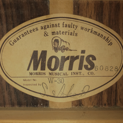 モーリス W-30 アコースティックギター ナチュラル 弦楽器 ハードケース付 MORRIS QR032-47_画像6