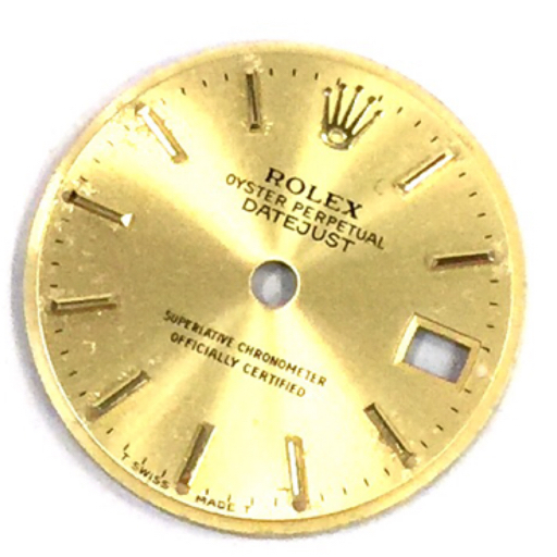 1円 ロレックス 腕時計用 文字盤 オイスターパーペチュアル デイトジャスト GDカラー レディース ROLEX A11180の画像1
