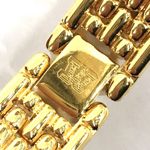 1円 マジョリカ 腕時計 ラウンド ローマン 白文字盤 ゴールドカラー金具 クォーツ レディース 付属品有り MAJORICA_画像7