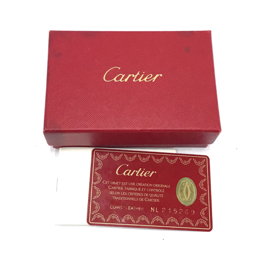 カルティエ ロゴ型押し レザー 6連 キーケース 保証書 保存箱付 Cartier 服飾小物_画像6