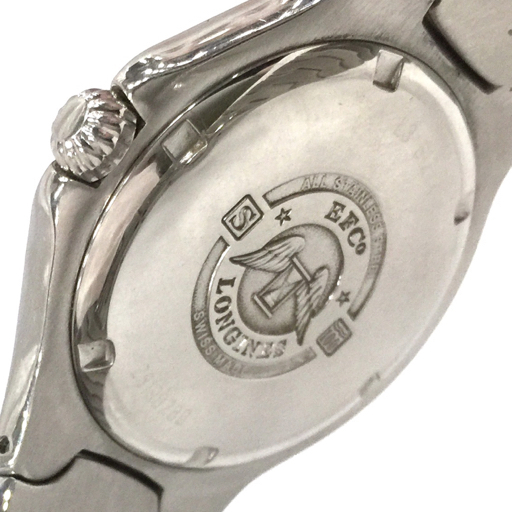 ロンジン デイト クォーツ ホワイト文字盤 腕時計 L3.612.4 純正ブレス メンズ 未稼働品 ファッション小物 LONGINESの画像2