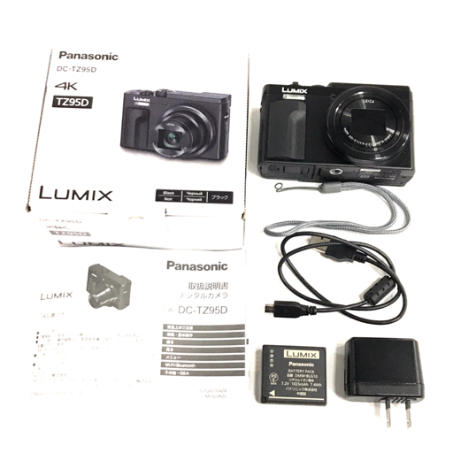 1円 Panasonic LUMIX DC-TZ95D 1:3.3-6.4/4.3-129 コンパクトデジタルカメラ L281154_画像1