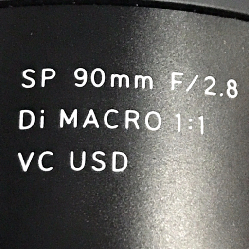 1円 TAMRON SP 90mm F/2.8 Di MACRO 1:1 VC USD カメラレンズ EFマウント オートフォーカス_画像3