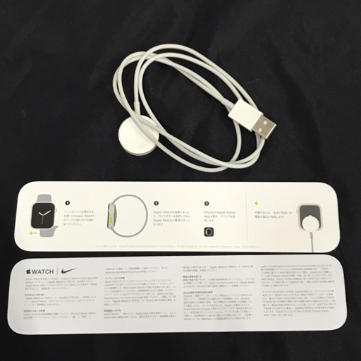 1円 Apple Watch Nike SE 44mm GPSモデル MYYK2J/A A2352 スペースグレイ スマートウォッチ 本体_画像5