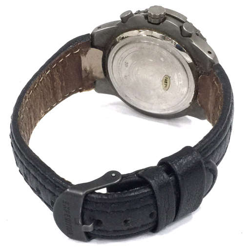 タイメックス 腕時計 コンパス COMPASS ラウンド デイト 白文字盤 クォーツ メンズ レザーベルト TIMEX QR035-214_画像5