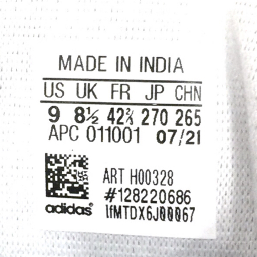 アディダス スタンスミス H00328 27cm スニーカー シューズ ブラック 保存箱付き メンズ adidas_画像7
