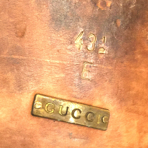 グッチ サイズ 43 1/2 E ホースビット ローファー シルバーカラー金具 レザー メンズ フットウェア ブラック GUCCI_画像8