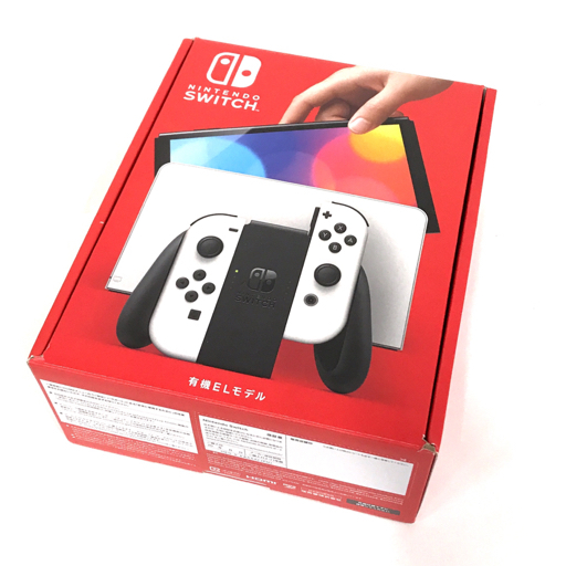 1円 任天堂 HEG-S-KAAAA Nintendo Switch 有機ELモデル ホワイト ゲーム機 通電動作確認済_画像8