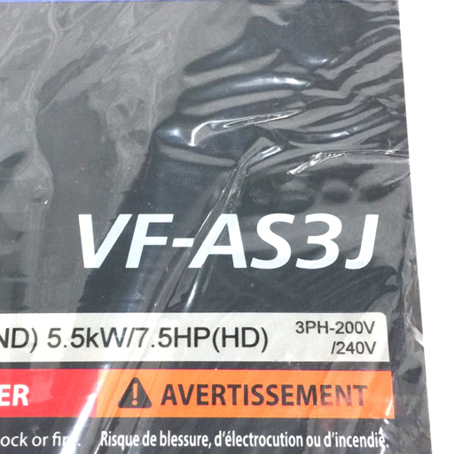 新品同様・未使用 TOSHIBA 東芝 VFAS3J-2055PL 高機能インバータ TOSVERT 設備 機材_画像9