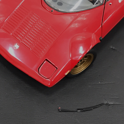 京商 1/18 ランチア ストラトス LANCIA STRATOS ミニカー レッド系 赤系 ホビー 玩具 現状品 kyosho QG041-5の画像6