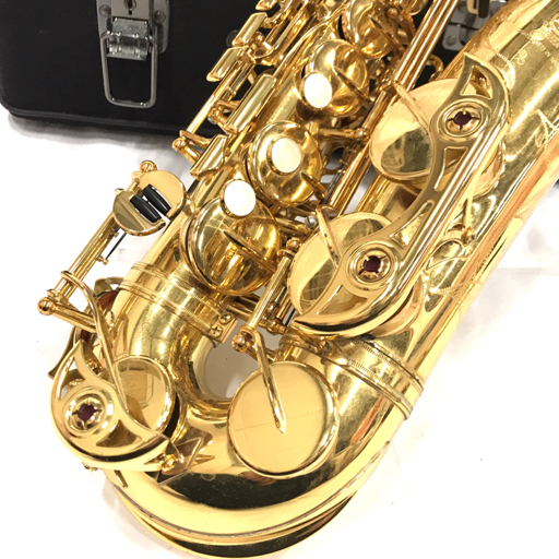 ヤマハ アルトサックス YAS-62 木管楽器 E♭ High F# フロントF ゴールドラッカー仕上げ 付属品有り QG041-55の画像3