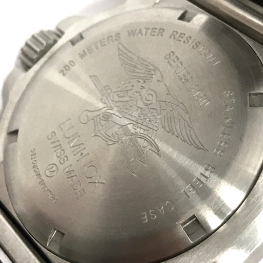 ルミノックス シリーズ3150 デイト クォーツ 腕時計 ブラック文字盤 メンズ 未稼働品 LUMI-NOX QR041-110の画像2