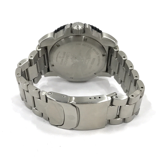 ルミノックス シリーズ3150 デイト クォーツ 腕時計 ブラック文字盤 メンズ 未稼働品 LUMI-NOX QR041-110の画像4