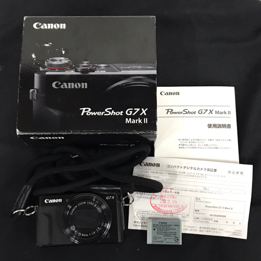 1円 CANON PowerShot G7X Mark ii 8.8-36.8mm 1:1.8-2.8 コンパクトデジタルカメラ C051026の画像1
