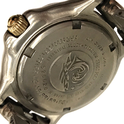セイコー 腕時計 7N35-6120 SCUBA 200m デイト 紺文字盤 TITANIUM QZ 他 7T32-0DW0 他 計3点 SEIKO QR041-167の画像3