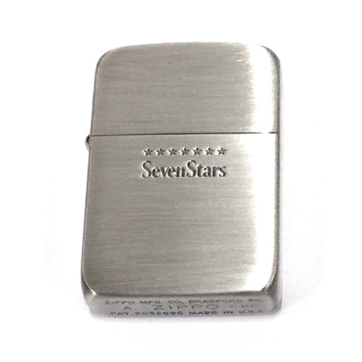 1円 ジッポー セブンスター Seven Star デザイン シルバーカラー オイルライター 高さ5.5cm 保存箱付き ZIPPO_画像1