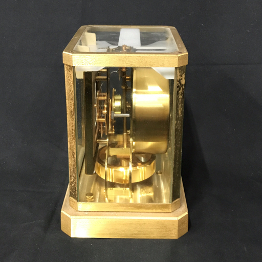 ジャガールクルト アトモス 5903 半永久空気時計 置時計 ゴールドカラー金具 約23.5×21×16cm ジャンクの画像3