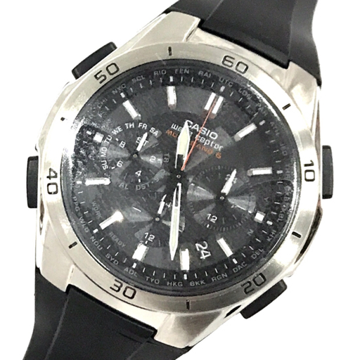新品同様 カシオ 電波 腕時計 WVQ-M410 ワールドタイム MULTI BAND 6 タフソーラー メンズ 付属品有り CASIOの画像1