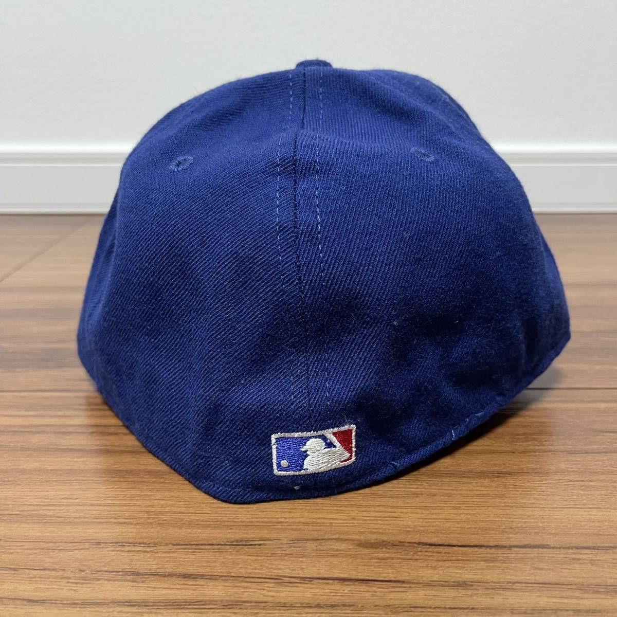 80s ニューエラ 59FIFTY 7 3/8 madeinusa トロント ブルージェイズ キャップ ヴィンテージ 旧ロゴ つば裏グレー_画像3