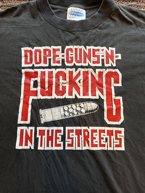  подлинный товар подлинная вещь Vintage DOPE GUNS FUCKING rage against the machine частота футболка vintage neighborhood tenderloin wackomaria