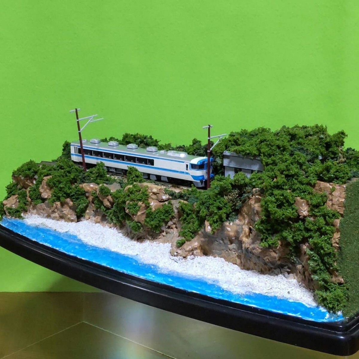 鉄道模型 海岸 ジオラマ展示台  Nゲージ展示台 Nゲージ ジオラマの画像5