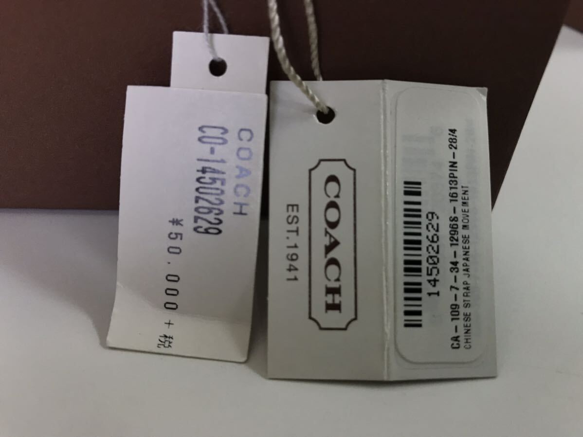 D/ 未使用保管品 COACH コーチ TATUM CO-14502629 レディース 腕時計 クォーツ ローズゴールドの画像5