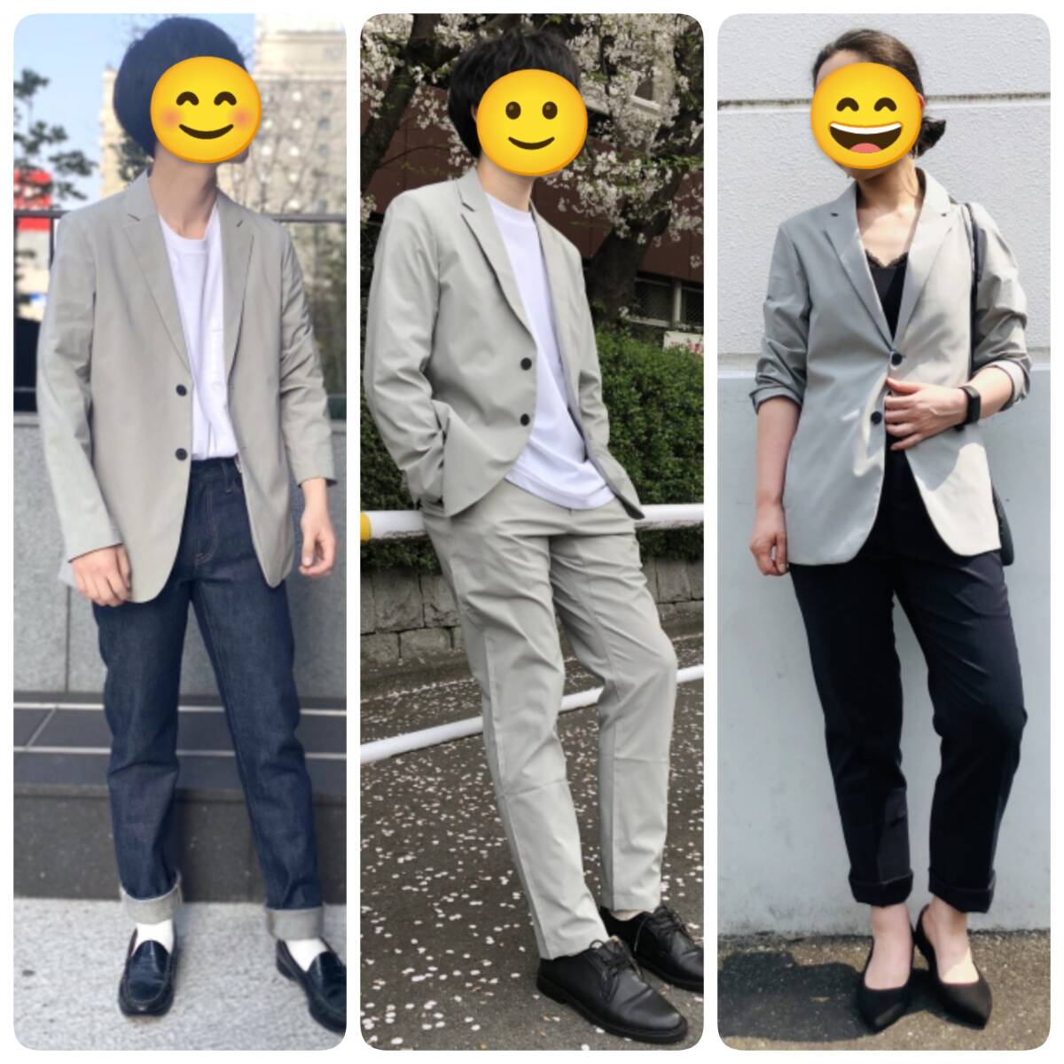 ユニクロ×セオリー UNIQLO×Theory 感動ジャケット グレー S ユニクロ×セオリー UNIQLO×Theory 感動ジャケット グレー S