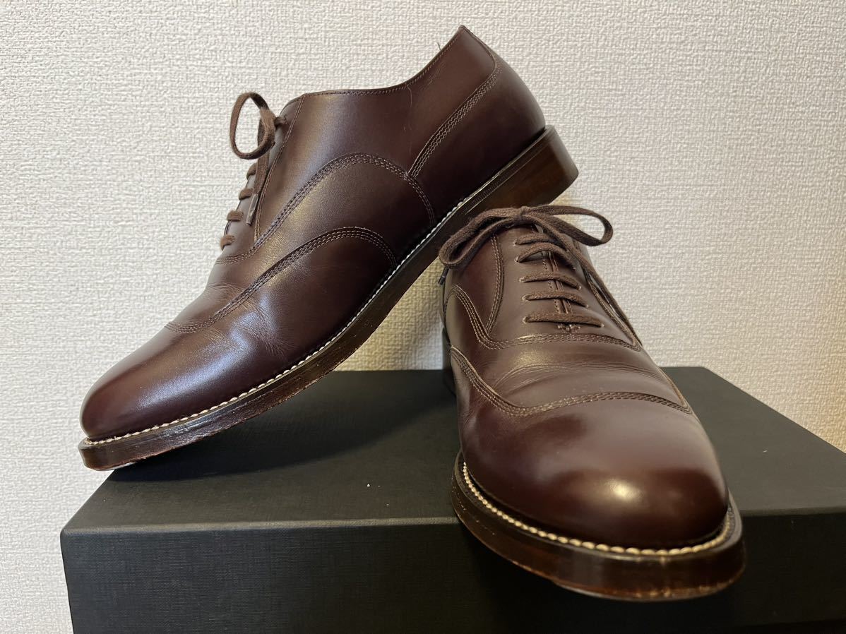 美中古　廃番品★ Pike Brothers 1927 Wingtip Brown サイズ43 26.5cm（ロカビリー U-WINGTIP Uウイングチップ　ビンテージ）