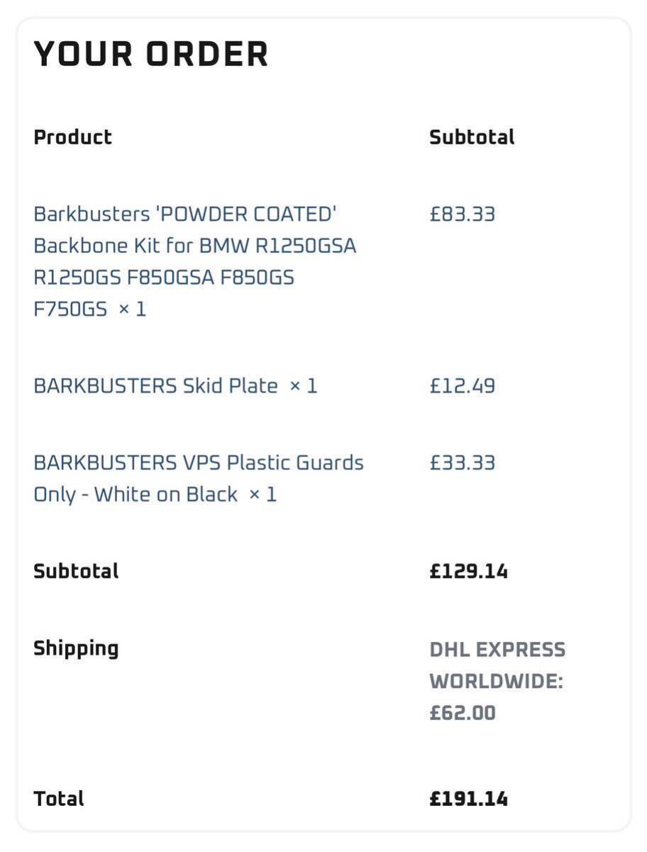 Barkbusters 英国限定パウダーコート フルセットR1250GSA R1250GS F850GSA F850GS F750GS超美品バークバスターズ_画像9