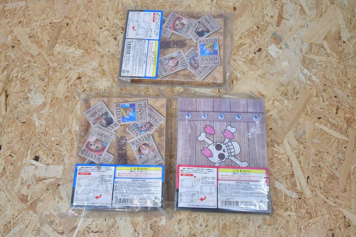 ONE PIECE　ワンピース お宝収納BOX　デザイン　手配書　チョッパーの宝箱　未使用　まとめて_画像5