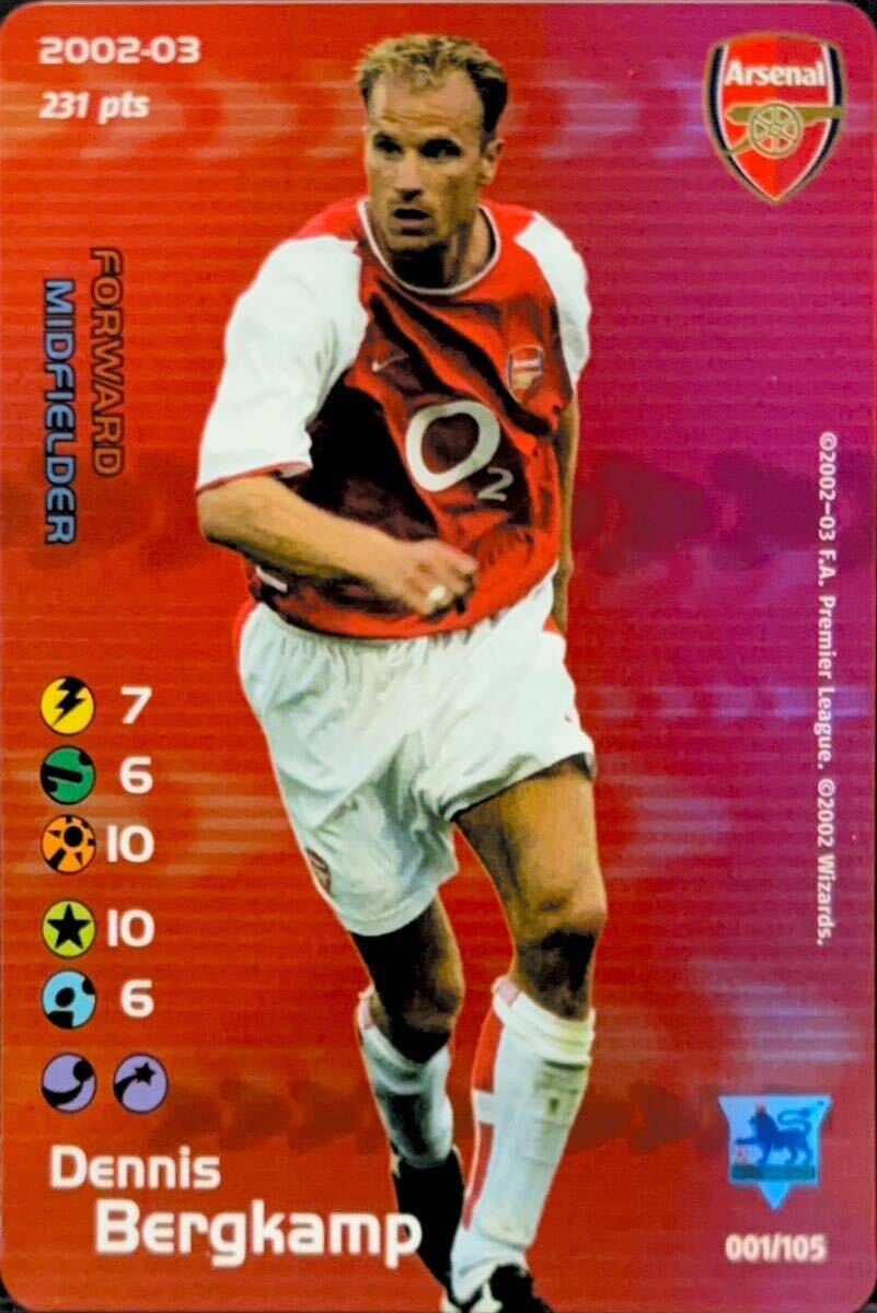 Football Champions 2002-03 NO.1 Dennis Bergkamp Foil Card_画像1